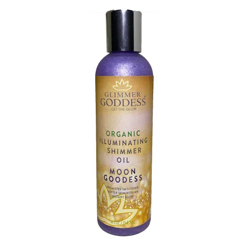 Vista 5 de GLIMMER GODDESS Aceites orgánicos iluminadores para cuerpo y cara, Bronze Babe, Radiant Glow & Hydration 4 oz.