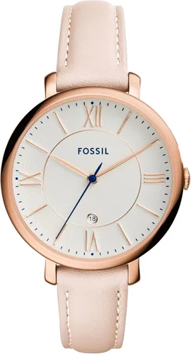 Vista 11 de Fossil Women's Jacqueline Leather Watch Cuero azul/oro rosa
