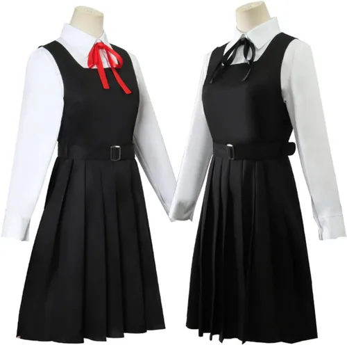 Vista 3 de Makima Disfraz de cosplay ChainsawMan Anime Makima camisa vestido uniforme Halloween mujeres niñas