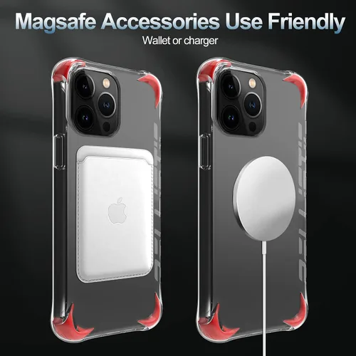 Vista 6 de BALLISTIC Funda transparente compatible con iPhone 13 Pro (solamente), con 1 protector de lente de cámara, 2 juegos contra esquinas caídas, funda
