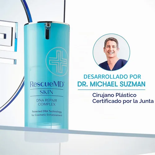 Vista 2 de RescueMD Suero complejo de reparación de ADN para tratamiento de cicatrices, enrojecimiento y solución de daños en la piel, 0.5 fl oz