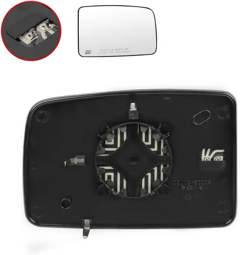 Vista 4 de Espejo retrovisor lateral del pasajero Compatible con Ford EXPEDITION 2003-2006 Espejo de puerta con CALEFACCIÓN