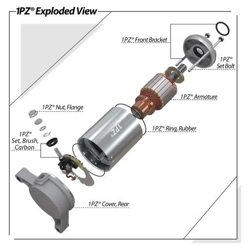 Vista 2 de 1PZ Motor de arranque de repuesto para Yamaha Raptor 350 Warrior 350 YFM350 Big Bear 350 Kodiak 400 1993-2002 YFM400 Yamaha 350 1987-2013