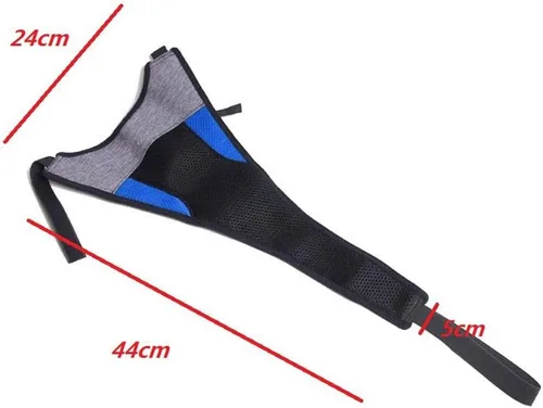 Vista 6 de Funda protectora para el sudor, cinturón de rodillos para montar en casa, color azul