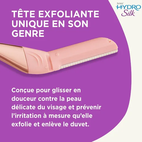 Vista 8 de Schick Hydro Silk Cuchillas de recambio de varita dermaplaning — Recargas, 6 estilo profesional