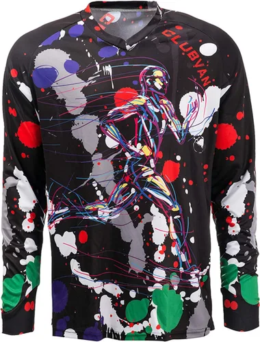 Vista 188 de Hotlion Camiseta de ciclismo para hombre, manga larga, MTB Motocross, ropa de carreras todoterreno