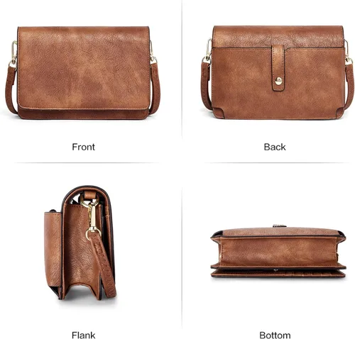 Vista 3 de Telena Bolso bandolera pequeño con borla para la muñeca bolso de mano cartera y bolsos