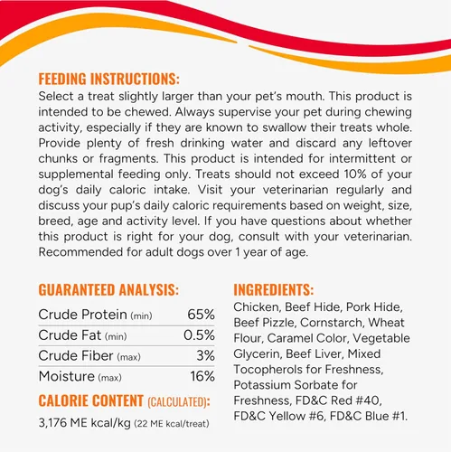 Vista 8 de GOOD 'N' FUN Giros de triple sabor con masticables Bully, golosinas para perros con alto contenido de proteínas para todos los perros adultos