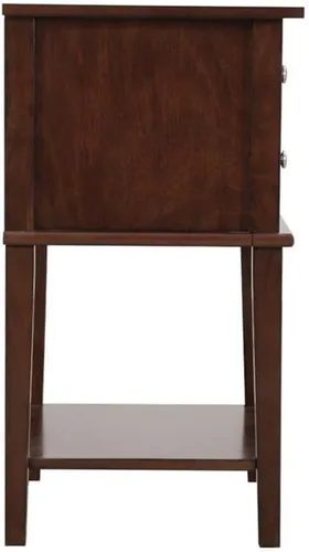 Vista 6 de Glory Furniture Mesita de noche Newton con 2 cajones en capuchino