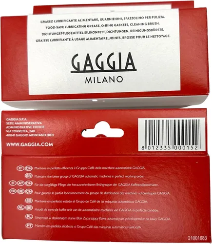Vista 5 de Gaggia 21001683 Kit de servicio de limpieza Bean to Cup - Grasa lubricante, 2 juntas tóricas y cepillo de limpieza