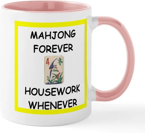 Vista 31 de CafePress Mahjong Mugs - Taza de café de cerámica de 11 oz (11.0 fl oz)