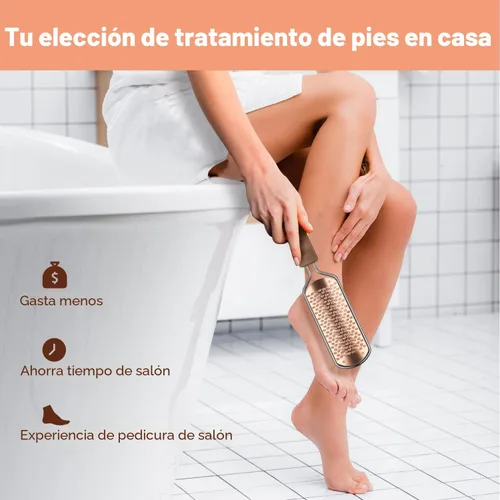 Vista 4 de Lima para Pies Raspador de Pies Pedicura - Removedor de Callos para Pies Easkep Rallador Profesional Raspa Raspador de Pies Removedor de Callos