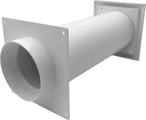 Vista 7 de Repa Market Kit de ventilación de plástico de 4 pulgadas, ajustable, cubierta de ventilación de secadora con listones y conector de tubería