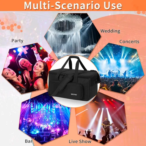 Vista 6 de IBVIVIC 4 Par Light Bag Funda Rígida Acolchada para Almacenamiento de Luces de Parola de Escenario