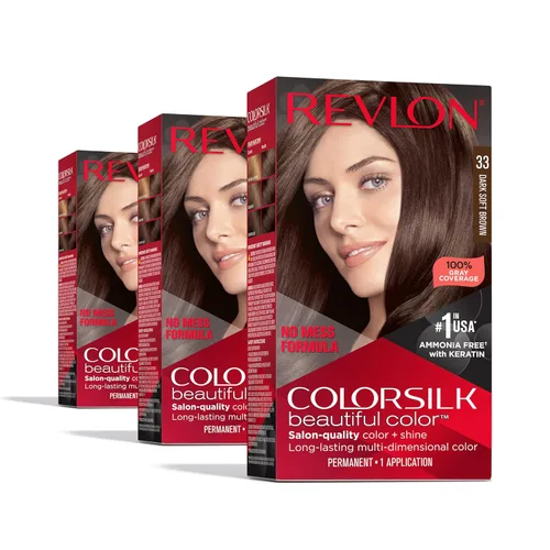 Vista 62 de Revlon ColorSilk Beautiful Color 41 marrón medio 1 ea (paquete de 5)