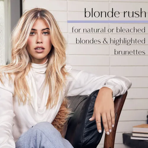 Vista 4 de Champú Privé Blonde Rush – Champú morado para cabello rubio – Sin amarillo, latón apagado, reparación de daños, para rubios decolorados con reflejos