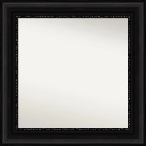 Vista 195 de Amanti Art Espejo personalizado, espejo de baño negro puente, espejo de pared o espejo de tocador de baño sobre el fregadero (26 x 26 pulgadas)