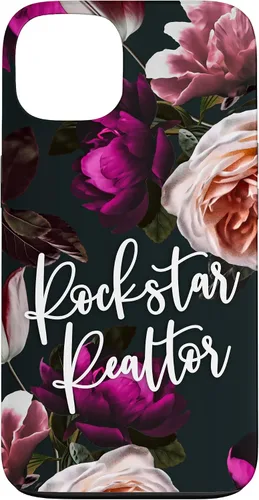 Vista 7 de iPhone 14 Plus Rockstar Realtor - Elegante estuche de regalo floral para agente inmobiliario