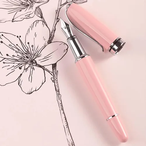 Vista 5 de Pluma estilográfica para escribir 0.020 in punta fina impresionante pluma de lujo de alta gama Metal escritura pluma mejor regalo para hombres