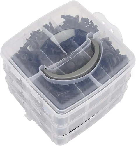 Vista 7 de SCITOO Kit de repuesto para tornillos de expansión de 16 tamaños para automóvil, clips de remache para parachoques