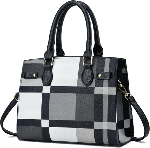 Vista 16 de Carteras y bolsos para mujer, bolso de mano de moda con asa superior