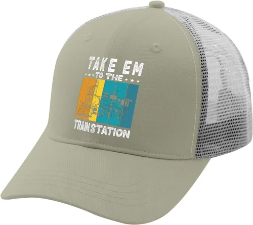 Vista 2 de Baseball Cap Take Him to The Train Station Dad Hats, Funny Dad Hat for Men