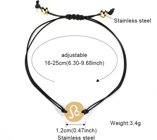 Vista 3 de Pulsera de acero inoxidable con doce cuerdas, de acero tejido a mano, retráctil, para niñas adolescentes