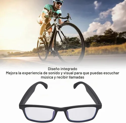 Vista 3 de Dpofirs Gafas inteligentes de audio Bluetooth, gafas para mujeres y hombres, sonido de oído abierto con micrófono y altavoz, lentes inteligentes