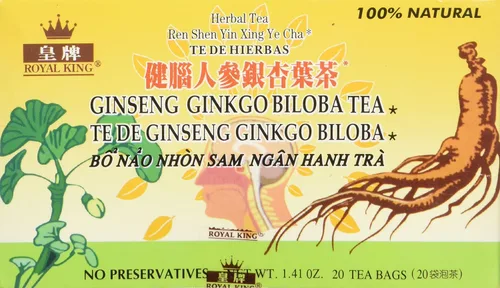 Vista 3 de Royal King Té de ginseng ginkgo biloba (20 bolsas)