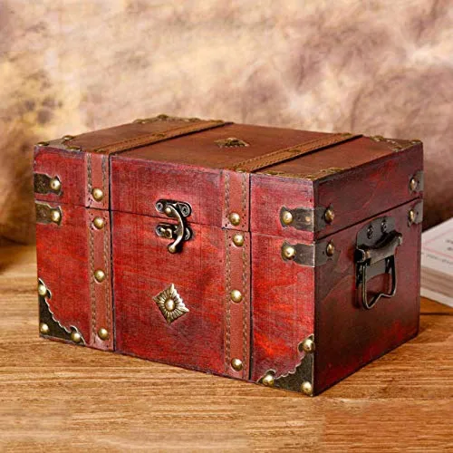Vista 3 de RFME Joyero - Organizador de joyas grande de madera con cajones
