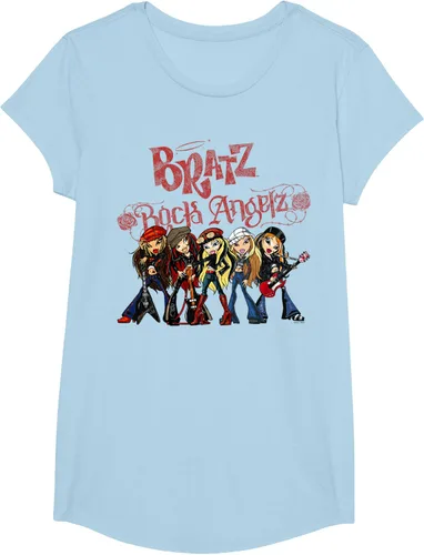 Vista 12 de Bratz Camiseta Rock Angelz Group Shot Negro