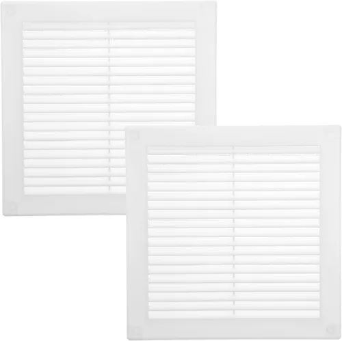 Vista 21 de Vent Systems 3 x 3 pulgadas (dimensiones de apertura) - Cubierta de ventilación de plástico blanco Soffit - Rejilla de ventilación cuadrada plana