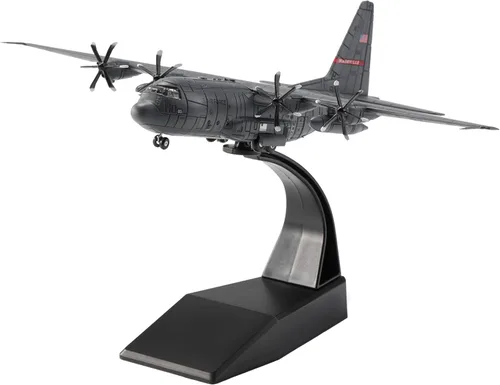Vista 8 de AC-130H Gunship - Aviones fundidos a presión, escala 1/200, modelo de avión de metal para coleccionista, entusiasta de la aviación, coleccionable