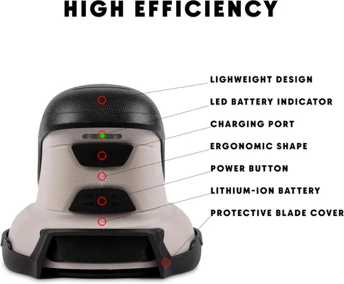 Vista 5 de ZONETECH Rascador de hielo eléctrico para parabrisas de automóvil, rascador de nieve eléctrico para ventana, herramientas de eliminación de hielo