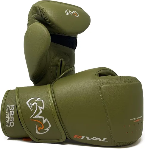 Vista 6 de RIVAL Boxing RB50 Intelli-Shock Guantes Compactos para Saco de Boxeo, Cierre de Velcro - Forro Interior Suave, Acolchado de Espuma Multicapa