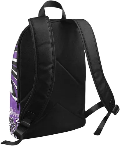 Vista 3 de Mochila de animadora personalizada azul y blanca con nombre, bolsa de viaje personalizada para mujeres y hombres, Personalizado 4, Mochilas Daypack