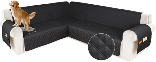 Vista 22 de HDCAXKJ Funda impermeable para sofá modular en forma de L, fundas seccionales de esquina lavables, a prueba de mascotas, protector de muebles