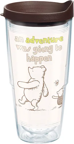 Vista 12 de Tervis Disney Winnie the Pooh Group - Vaso aislado de doble pared hecho en Estados Unidos mantiene las bebidas frías y calientes, 16 onzas, clásico