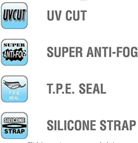 Vista 4 de Gafas de natación ópticas con hipermetropía +1.0 a +8.0, antivaho y protección UV (rosa, +5.0 Plus)