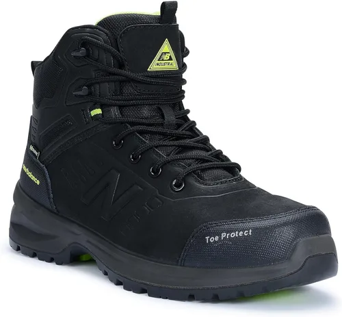 Vista 8 de New Balance Calibre - Botas de trabajo con punta compuesta para hombre, EH, PR, zapatos de seguridad de cuero antideslizantes para industria