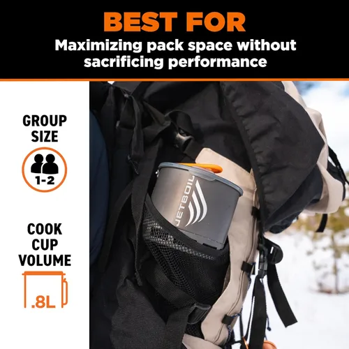 Vista 3 de Jetboil Stash - Sistema de cocina ultraligero para estufa de camping y excursionismo