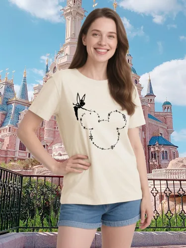 Vista 2 de Magic Kingdom Castle - Camisa de manga corta para mujer, estilo bohemio