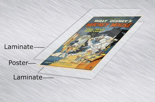 Vista 5 de Mickey Mouse - Walt Disney Movie Poster (The Mad Doctor) (Size: 24" x 36") (Laminated Poster)