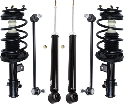 Vista 9 de Detroit Axle - Kit de puntales delanteros de 6 piezas para Ford Escape 2014-2019, 2 puntales y muelles helicoidales, 2 enlaces de barra