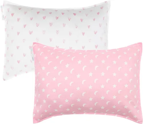 Vista 13 de ALVA BABY - Fundas de almohada de algodón para niños pequeños de 13 x 18 pulgadas o 12 x 16 pulgadas