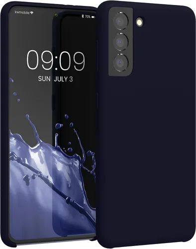 Vista 337 de kwmobile Funda compatible con Samsung Galaxy S9 - Funda de silicona TPU con acabado suave - Blue Reef