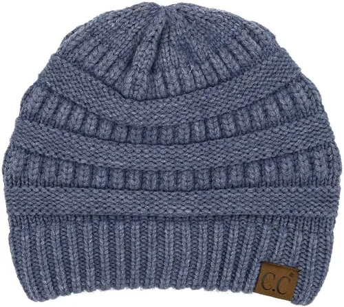 Vista 41 de C.C Trendy Warm Chunky Soft Stretch Cable Knit Beanie