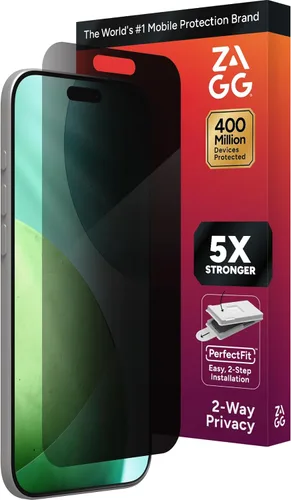 Vista 59 de ZAGG Glass Elite Protector de Pantalla para iPhone SE (3ª/2ª Gen), 8, 7, 6s, 6 – Máxima Protección contra Impactos y Arañazos, Vidrio