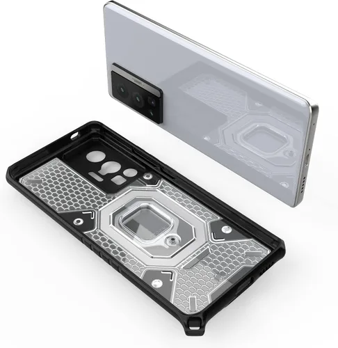 Vista 5 de Funda para 1+ Nord 2 5G, funda para OnePlus Nord 2 5G con funda de soporte, color azul