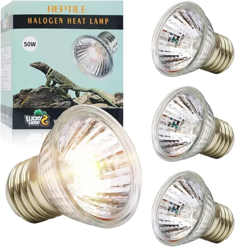 Vista 10 de LUCKY HERP Paquete de 4 bombillas de luz para reptiles UVA UVB de 25W, bombillas de lámpara de calor para reptiles y anfibios, bombilla de luz